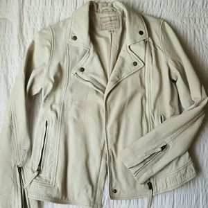 Lucky Brand Leather Moto Jacket