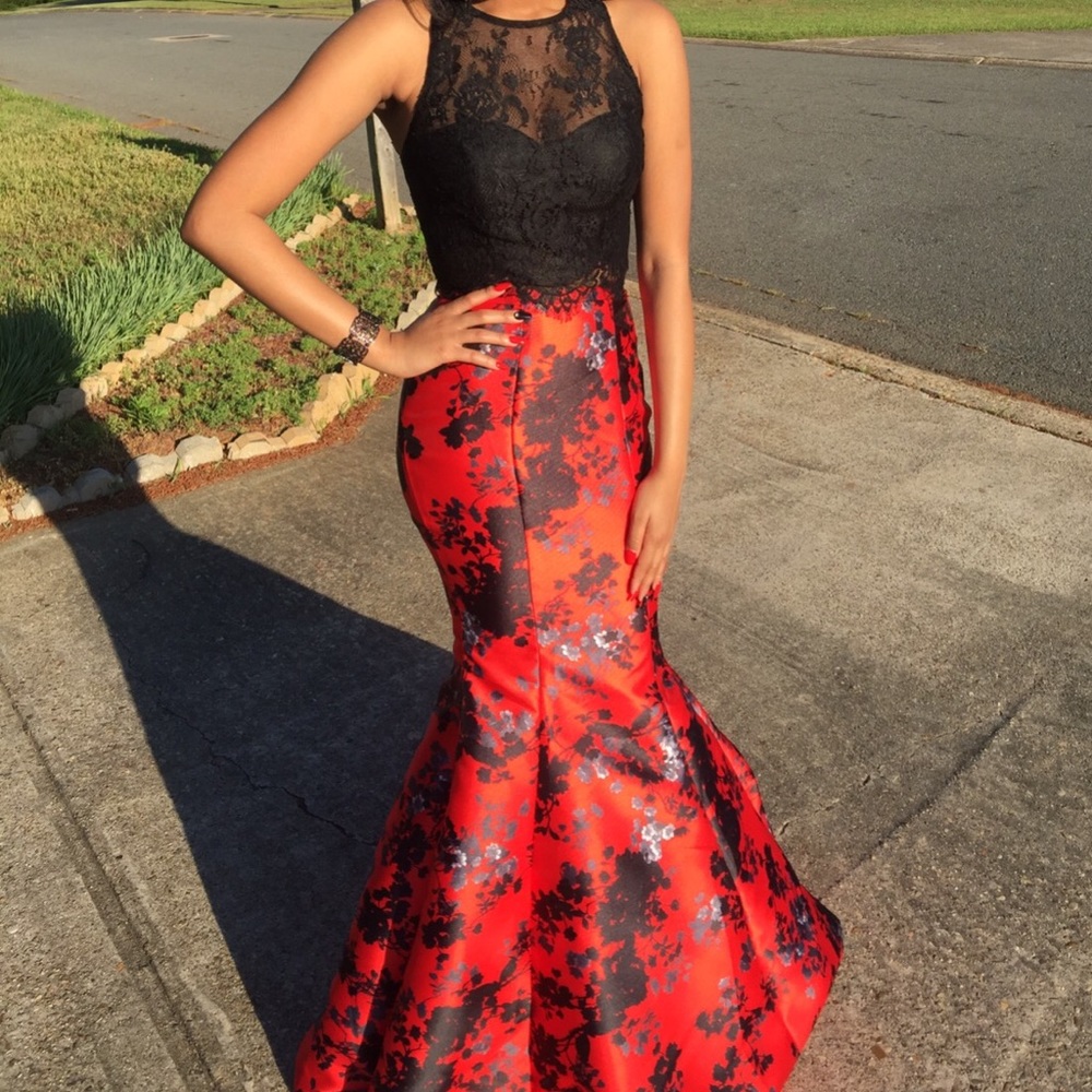 Two Piece Mermaid Style Prom Dress
