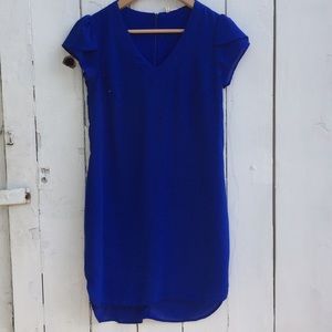 Blue shift dress