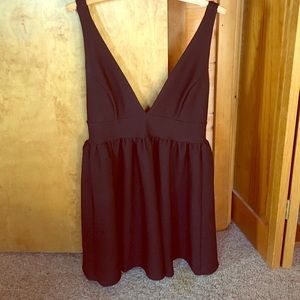 Forever 21 deep v neck dress