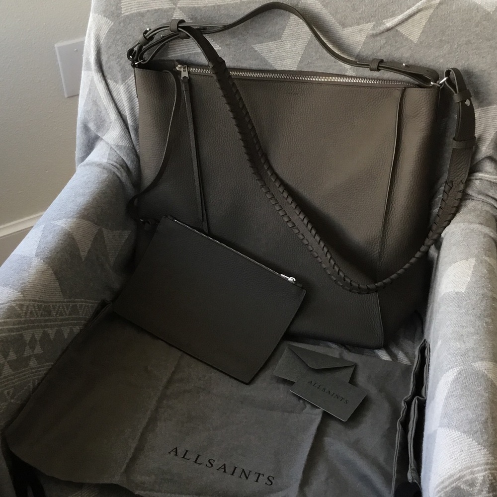 EUC ALLSAINTS Kita North South Tote