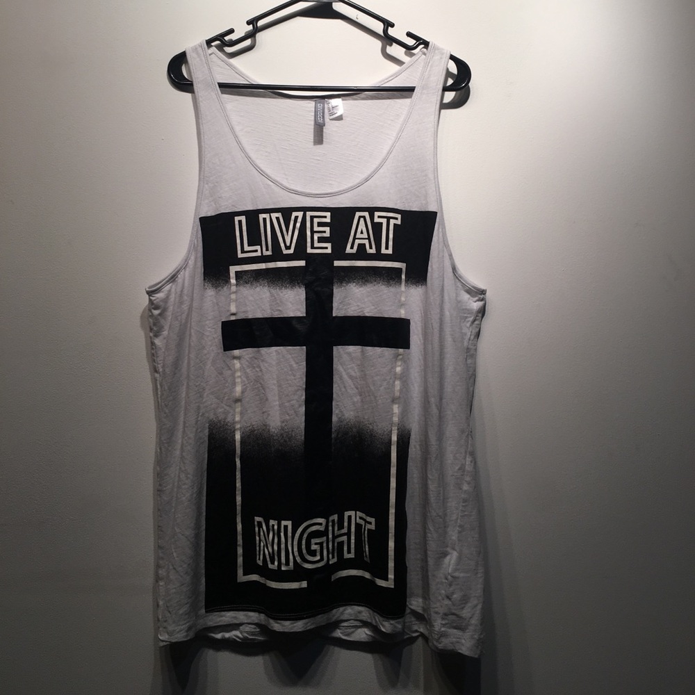 Men's size large live at night tank