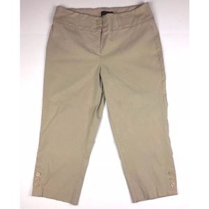Khaki Capri Chinos Lane Bryant Career Pants !