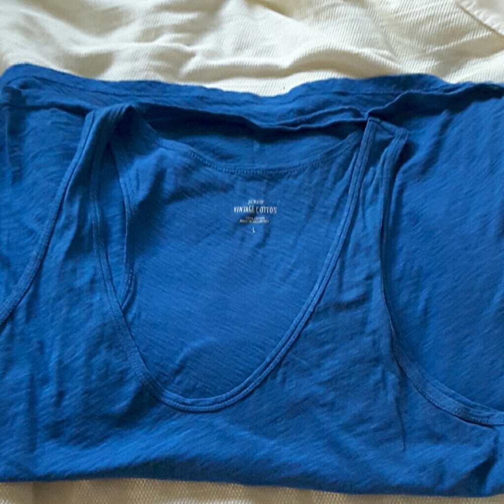 Blue j crew tank