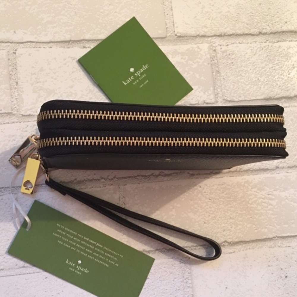 New! Kate Spade Double Zipper Wallet With Wristlet - Picture 3 of 4