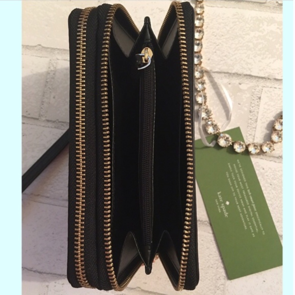 New! Kate Spade Double Zipper Wallet With Wristlet - Picture 4 of 4