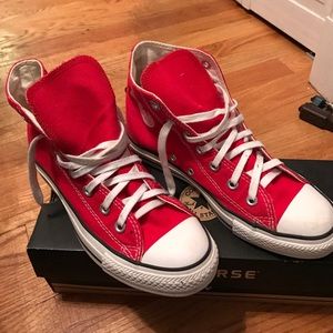 Red High Top Converse