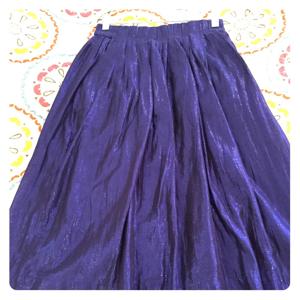 J.crew metallic midi skirt