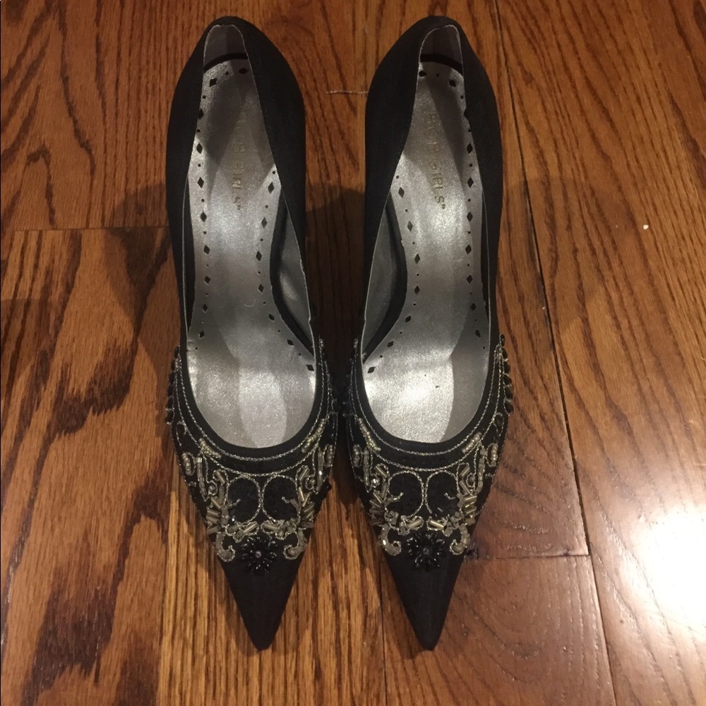 Black Sz 9.5 BCBGirls Stilettos with Beading