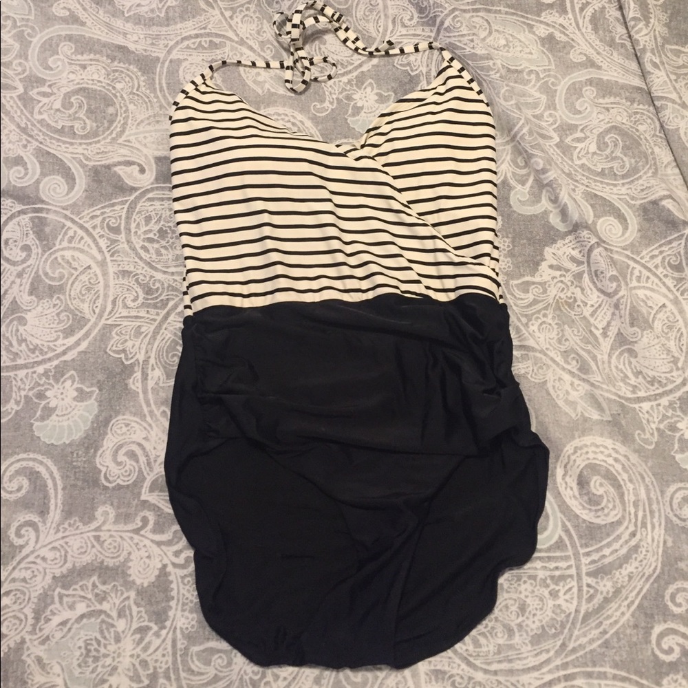 Ruched one piece swimsuit