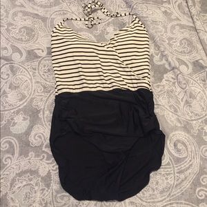 Ruched one piece swimsuit