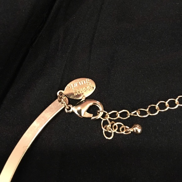 Costum gold choker/necklace with Grey stone 💎 - Picture 4 of 4