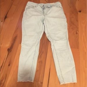 Loft crop skinny jeans