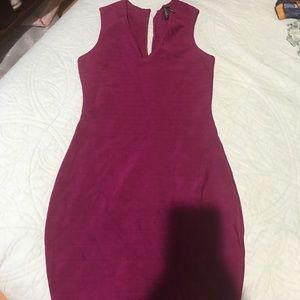 Plum bandage dress