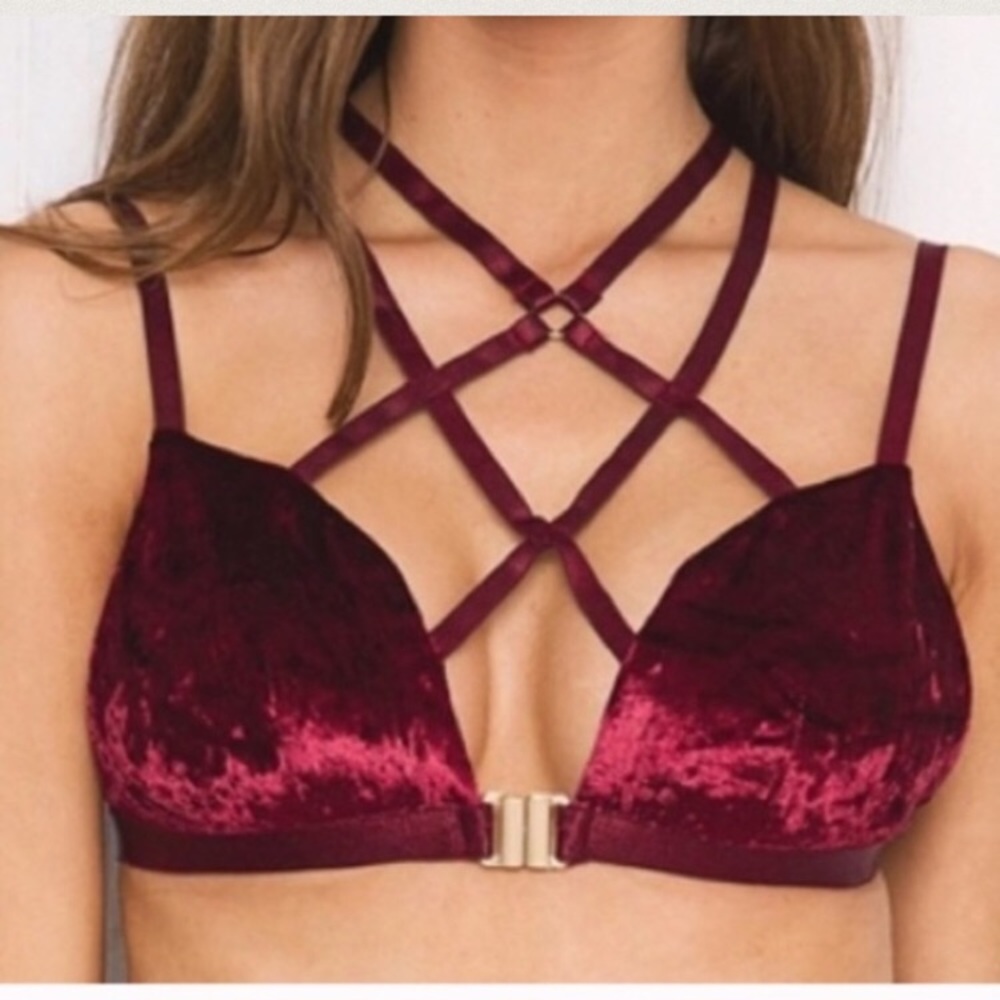 Velvet bralette