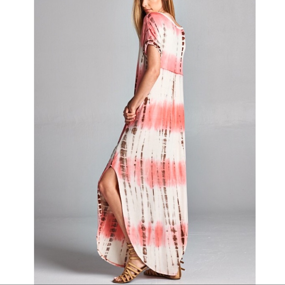 🆕CHENELLE boho chic dress - CORAL - Picture 3 of 4