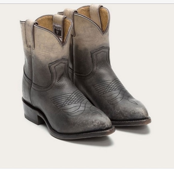 Frye Shoes - Frye Billy Short Western Stonewash Ankle Boot