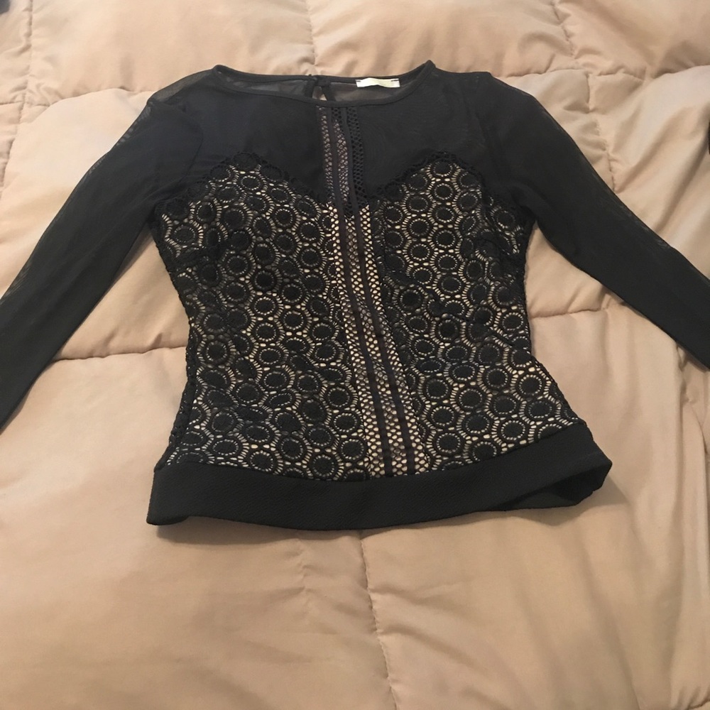 Black crop top