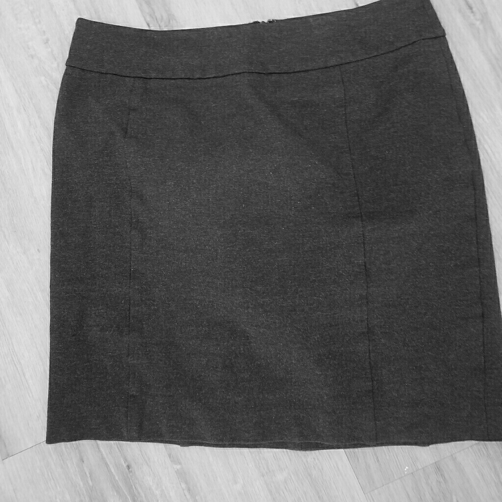 Halogen Dark Gray Ponte Knit Skirt