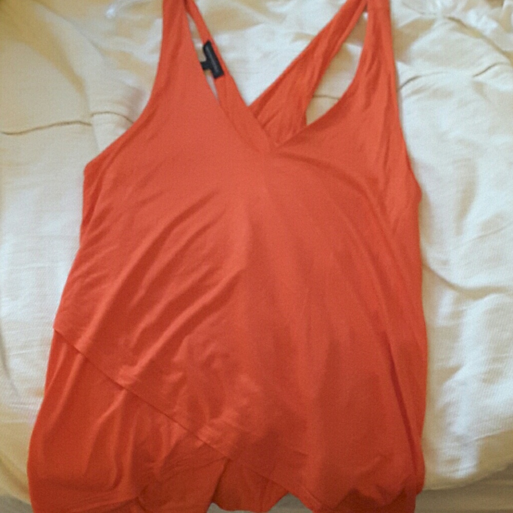 New V neck cross back swing tank