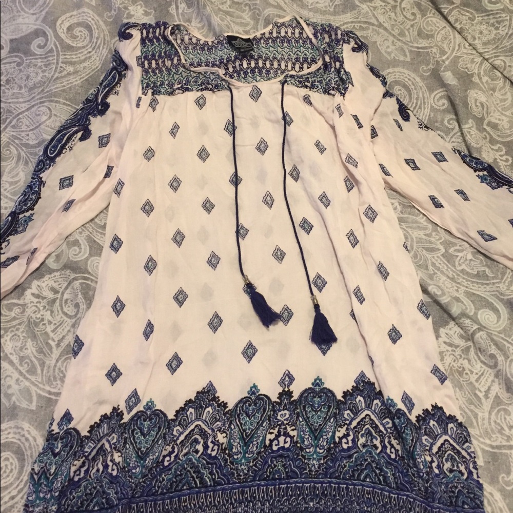 Angie Printed swim cover up
