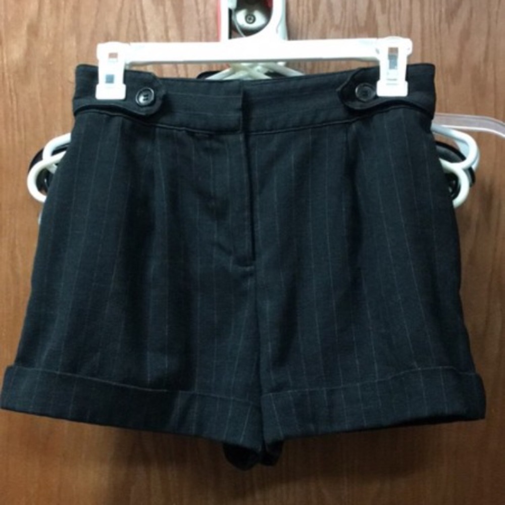 high waisted striped shorts