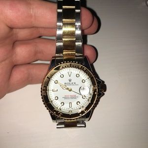 White and Gold Watch