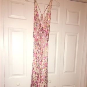 Midi length silk BCBG gown