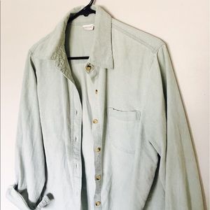 Vintage | Seafoam Corduroy Button Down