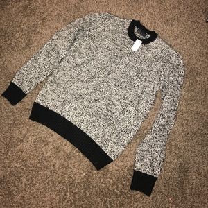 Gap Men's marled black and white sweater