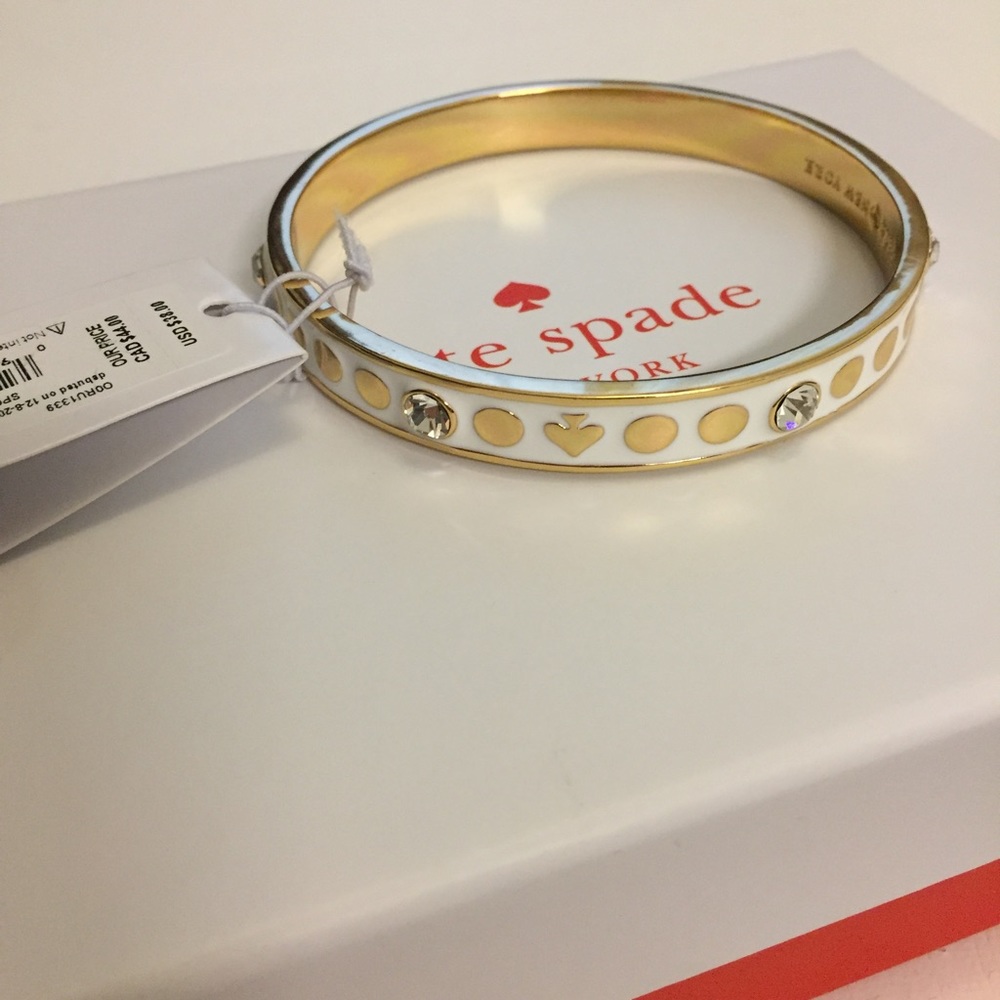 Kate Spade Gold/White Bangle