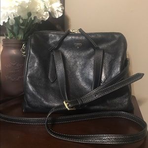 Fossil Black Sydney Satchel