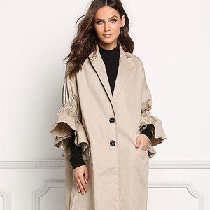 Ruffle coat