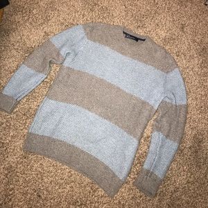 Gap Men's blue and gray striped sweater