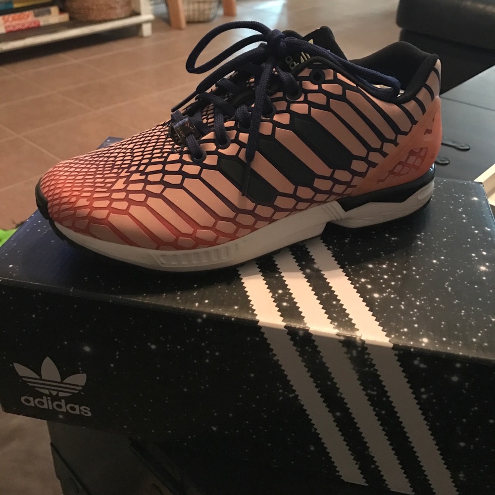 Adidas glow in the dark-Flux Zeno sun glow sneaker