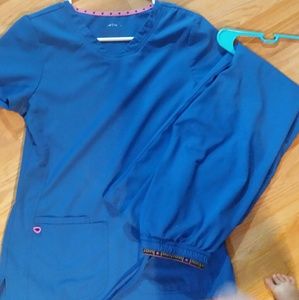 Heartsoul scrub set xsmall petite pant