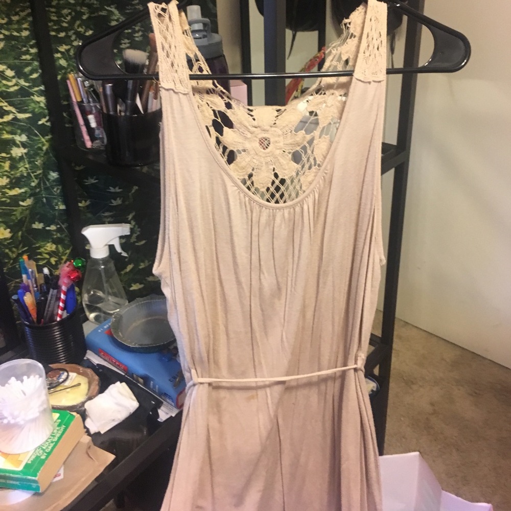 Flowy Floral Embroidered Dress