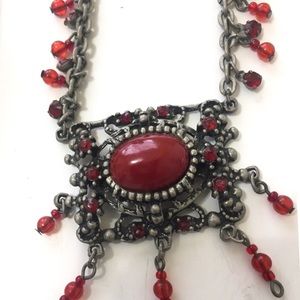 Vintage style necklace and earrings