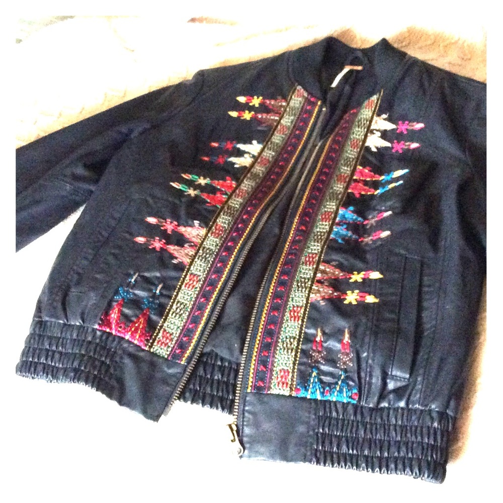 Leather Free People Jacket!!