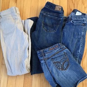 Juniors Size 0 assorted Jeans and shorts