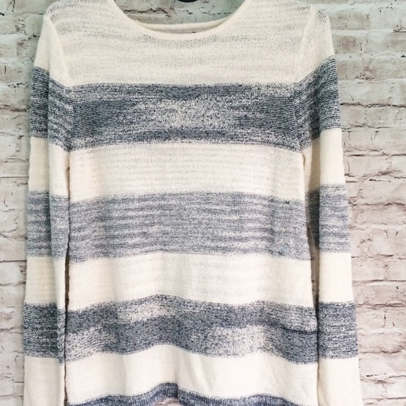 • Calvin Klein • Striped Sweater Top - New - Picture 2 of 5