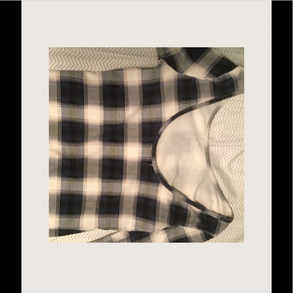 Plaid long sleeve dress.