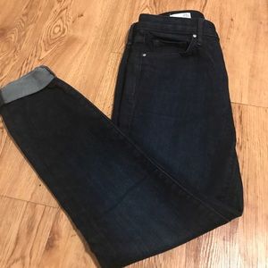 High Waisted Dark Denim Jeans