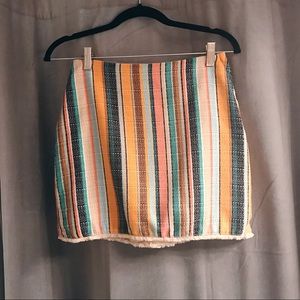 H&M multi color mini skirt
