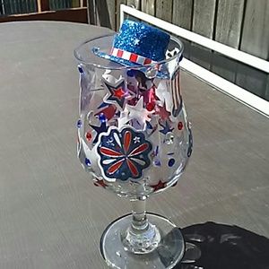 Decorative glass. Handmade