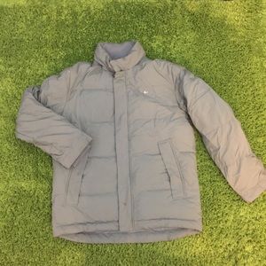 Gray Lacoste Down Jacket