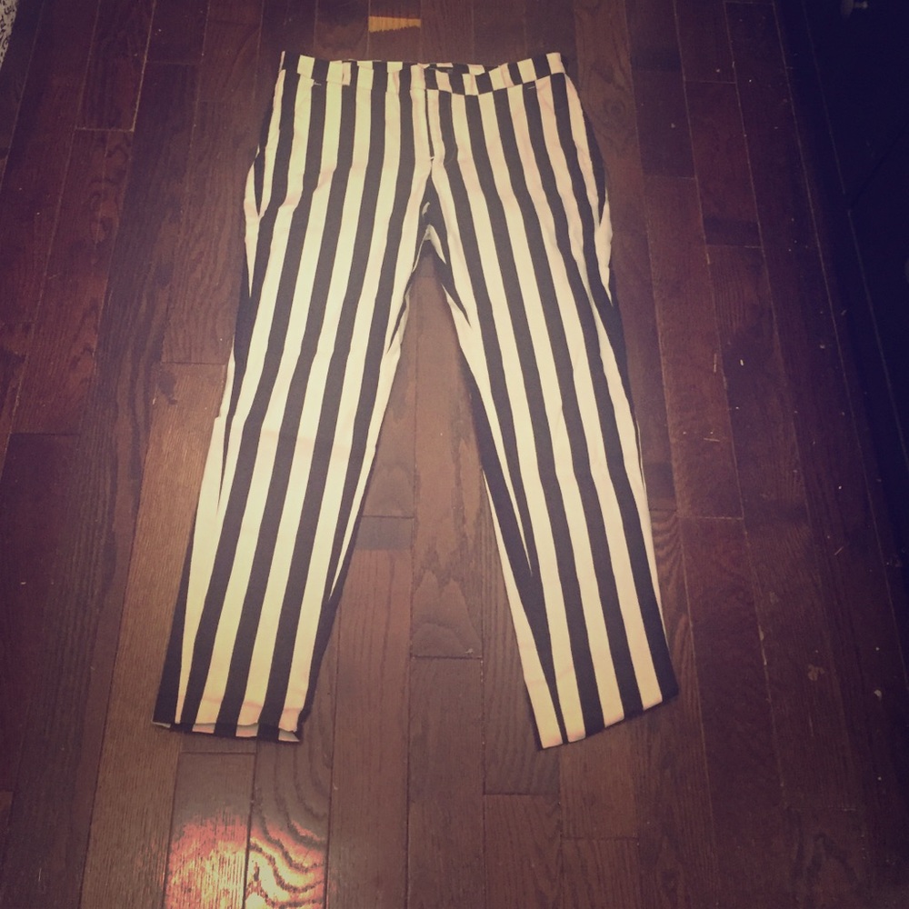 Striped trousers from Mango