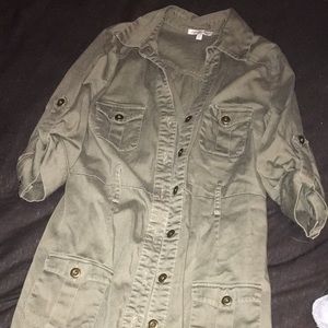 Size M button up Cargo Dress Charlotte Russe