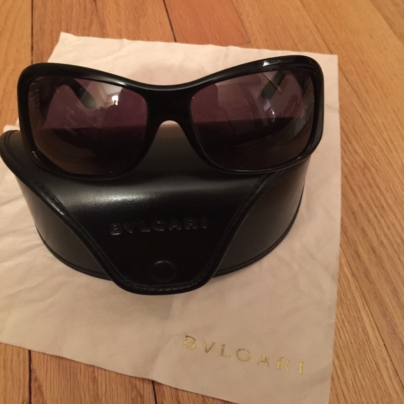 Bvlgari Via Valcozzena sunglasses. Black & crystal