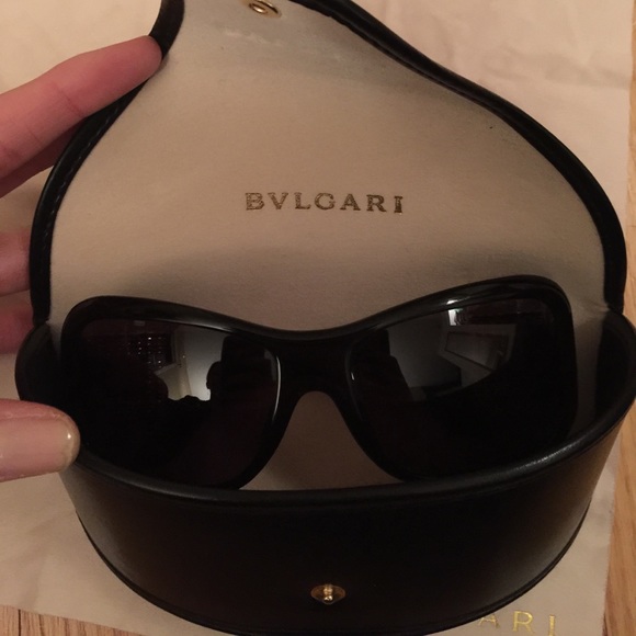 Bvlgari Via Valcozzena sunglasses. Black & crystal